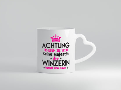 Seine Majestät Winzerin | Weinbauer Wein Humor Geschenkidee Tasse