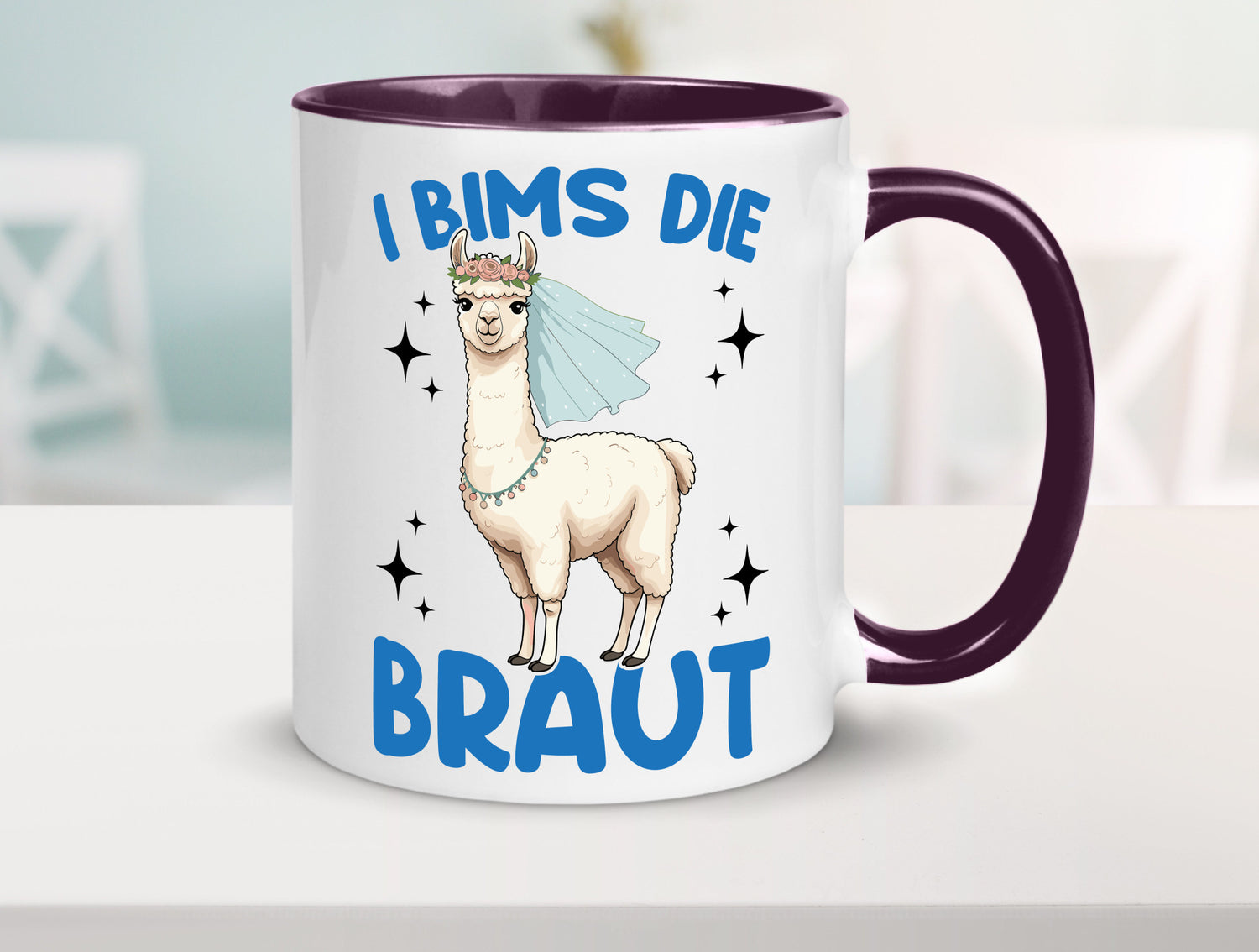 I Bims die Braut | Lama JGA Hochzeit lustig Humor Geschenkidee Geschenk Tasse