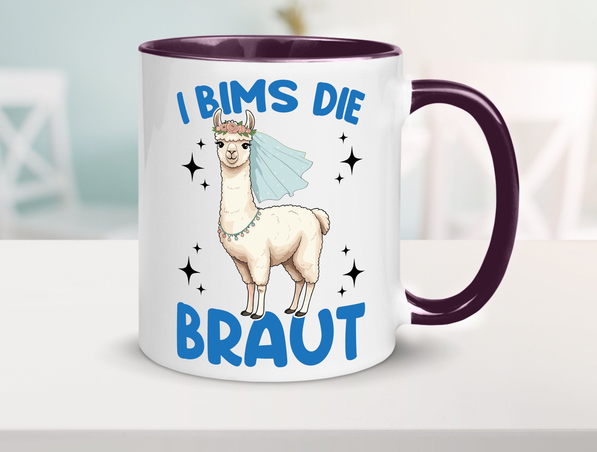 I Bims die Braut | Lama JGA Hochzeit lustig Humor Geschenkidee Geschenk Tasse