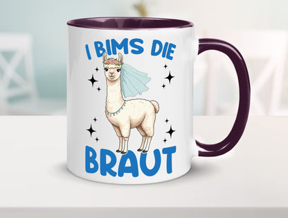 I Bims die Braut | Lama JGA Hochzeit lustig Humor Geschenkidee Geschenk Tasse
