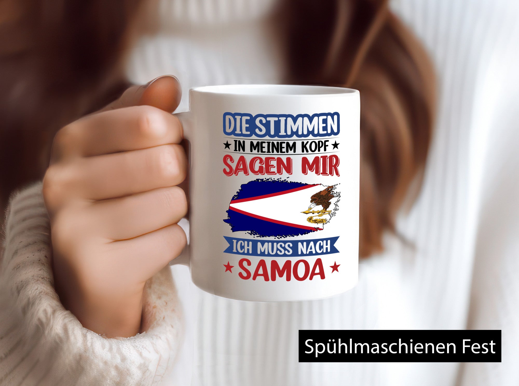 Samoa | Urlaub Stimmen in meinem Kopf Traumland lustiger Spruch Geschenk Humor