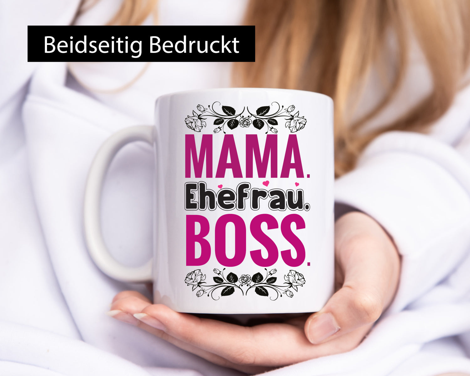 Mama. Ehefrau. Boss. | Frauen Tasse Muttertag lustiger Spruch Geschenk Familie