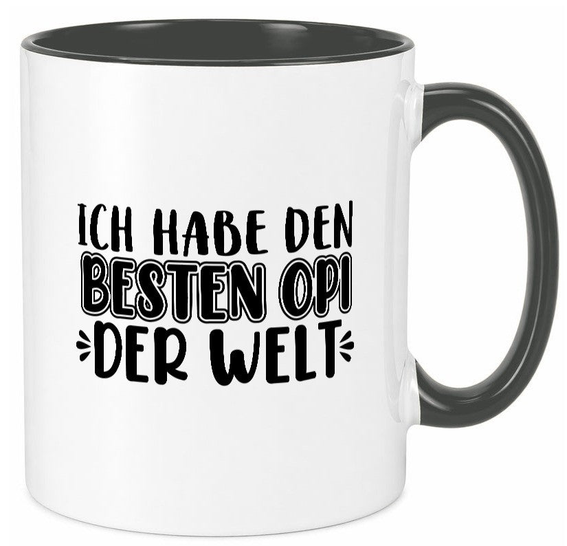 Bester Opi der Welt | Opa Tasse Großvater Statement lustiger Spruch Geschenk