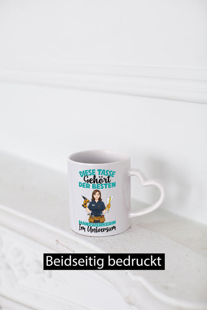Im Universum: Handwerkerin | Handwerkerinnen lustiger Spruch Geschenk Humor