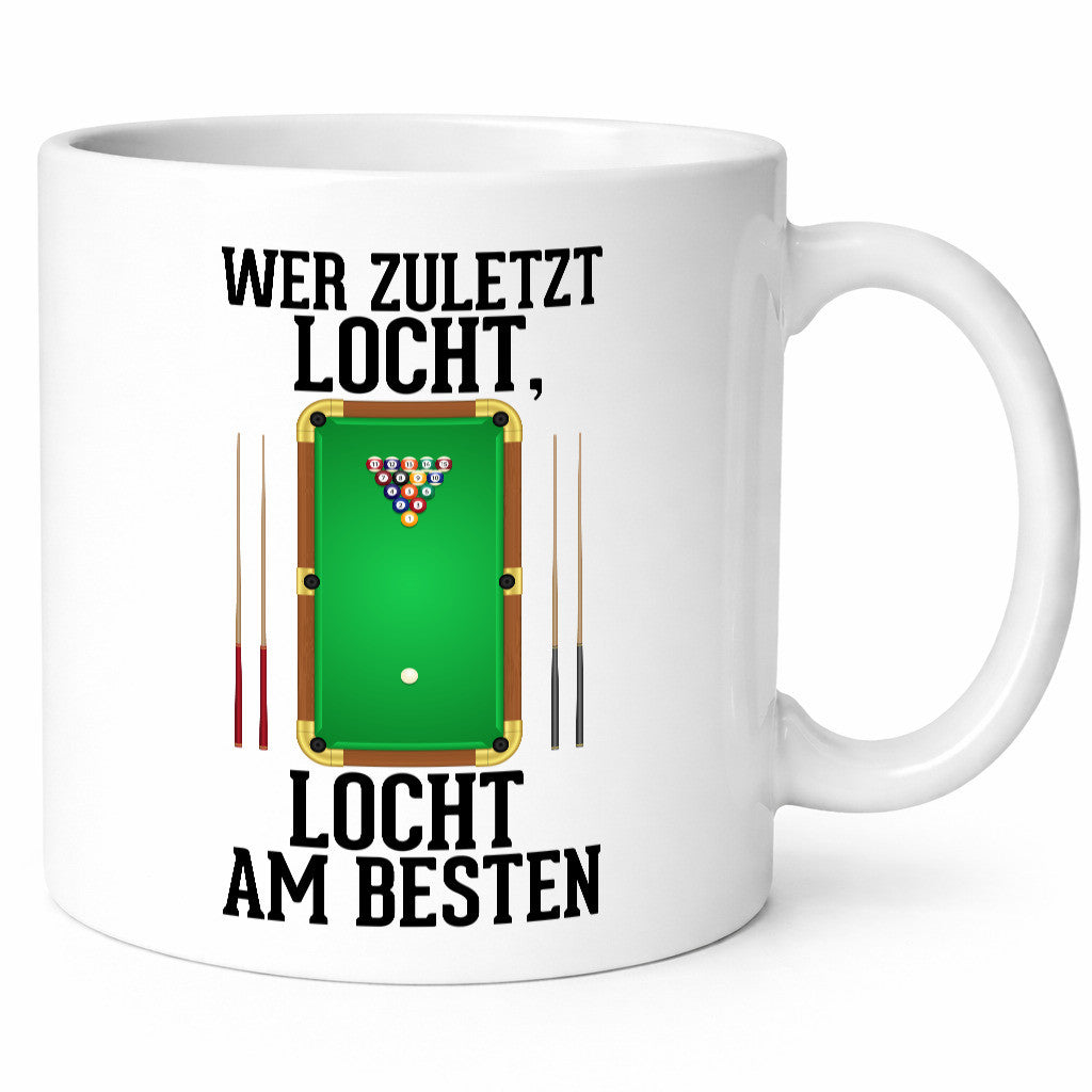 Wer zuletzt locht | Billard Billardkugel Billardspieler lustig Humor