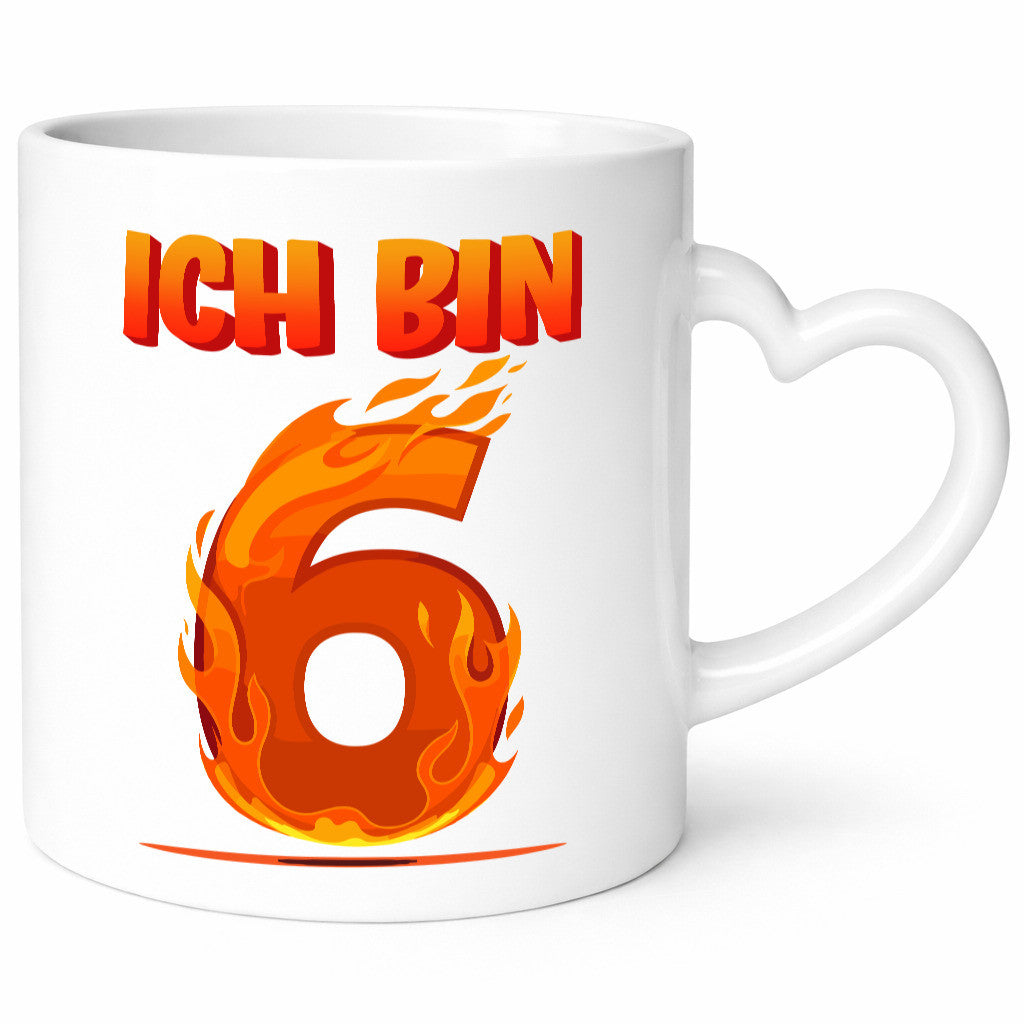6. Geburtstag | 6 Jahre Drache lustig Geschenkidee Geschenk Tasse
