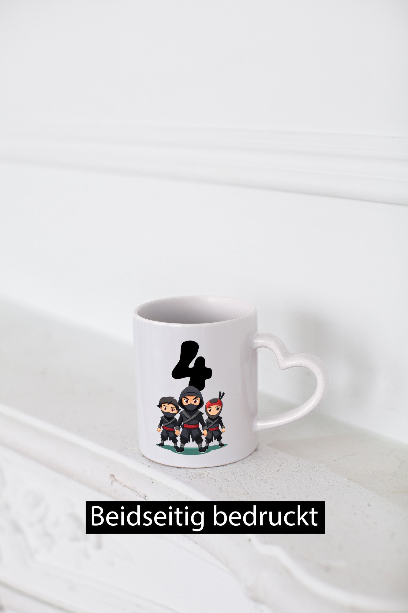 4. Geburtstag | 4 Jahre Ninja lustig Geschenkidee Geschenk Tasse