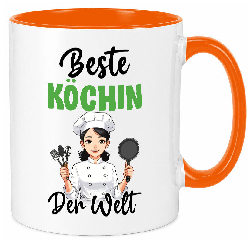 Beste Köchin | Chefköchin Chefkoch v2 lustig Arbeit Kollegen Büro Geschenk Tasse