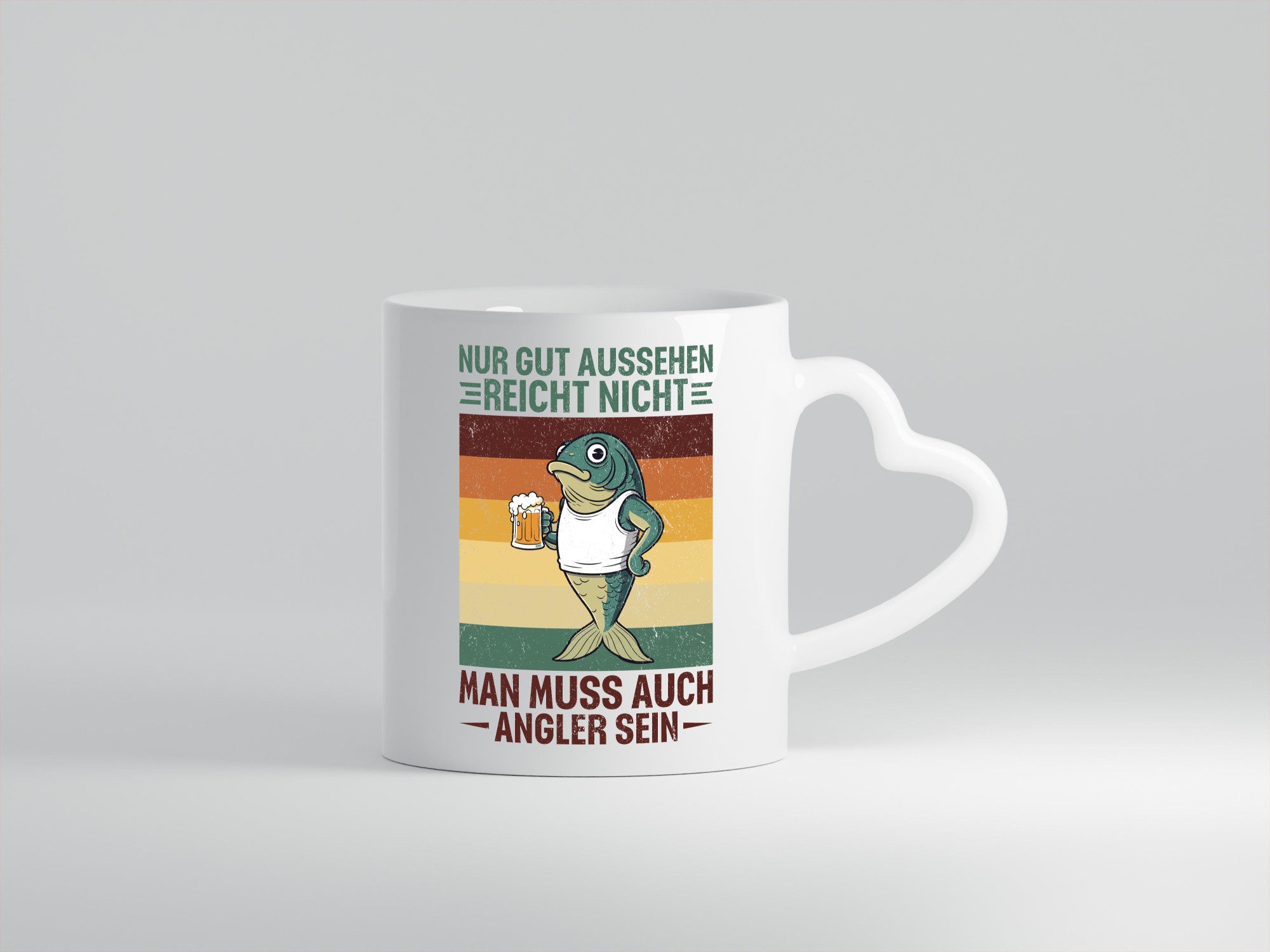 Nur gut aussehen reicht nicht | Angler Biertrinker lustig Humor Geschenkidee