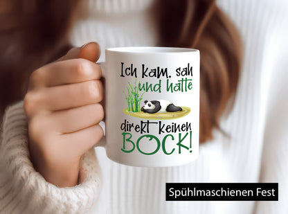 Ich habe kein Bock v2 Geschenk Humor Geschenkidee lustiger Spruch Tasse