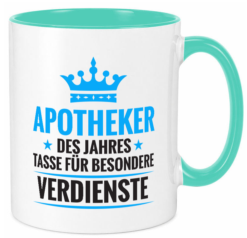 Besonderer Verdienst: Apotheker | Apotheke Pharmazie lustiger Spruch Geschenk