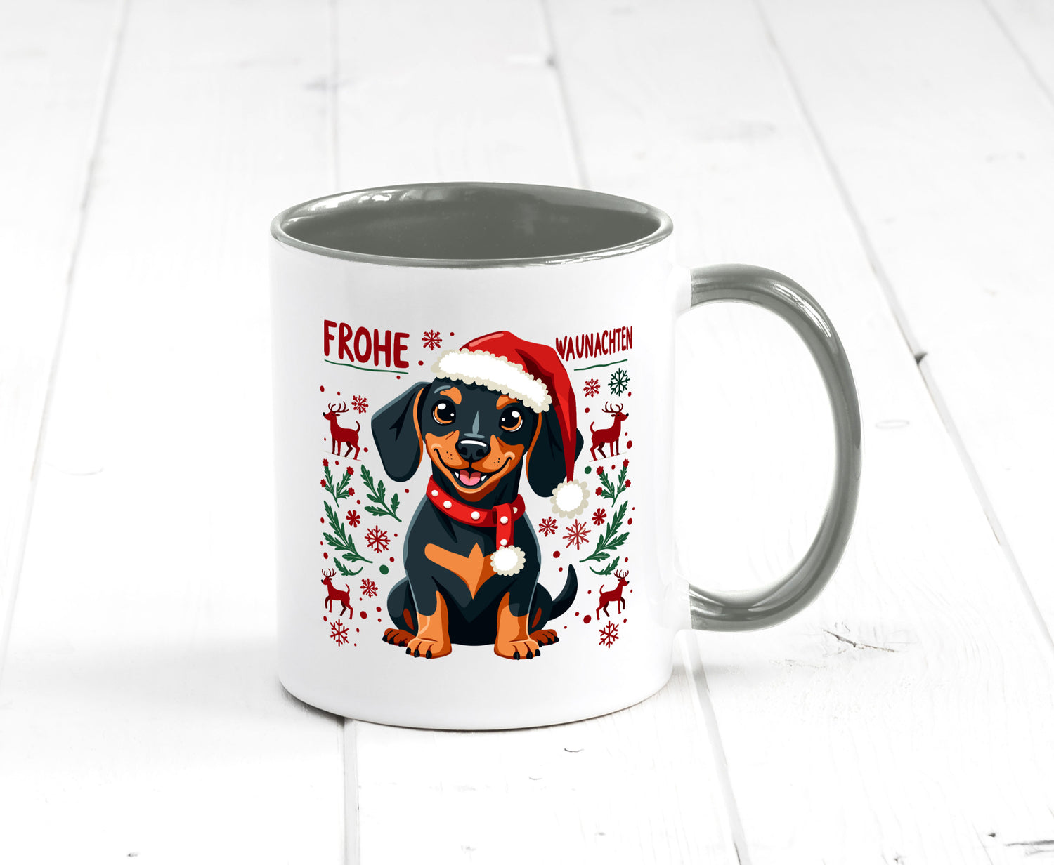 Frohe Waunachten | Ugly Christmas Weihnachtshund v2 Humor Tierliebhaber