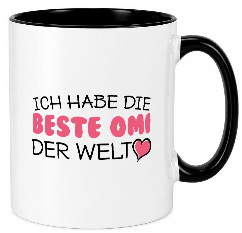 Beste Omi der Welt | Oma Tasse Geburtstag Muttertag lustig Familie Geschenkidee