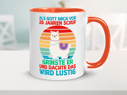 26. Geburtstag | 26 Jahre Gut Schuf mich Lama v2 lustiger Spruch Geschenk