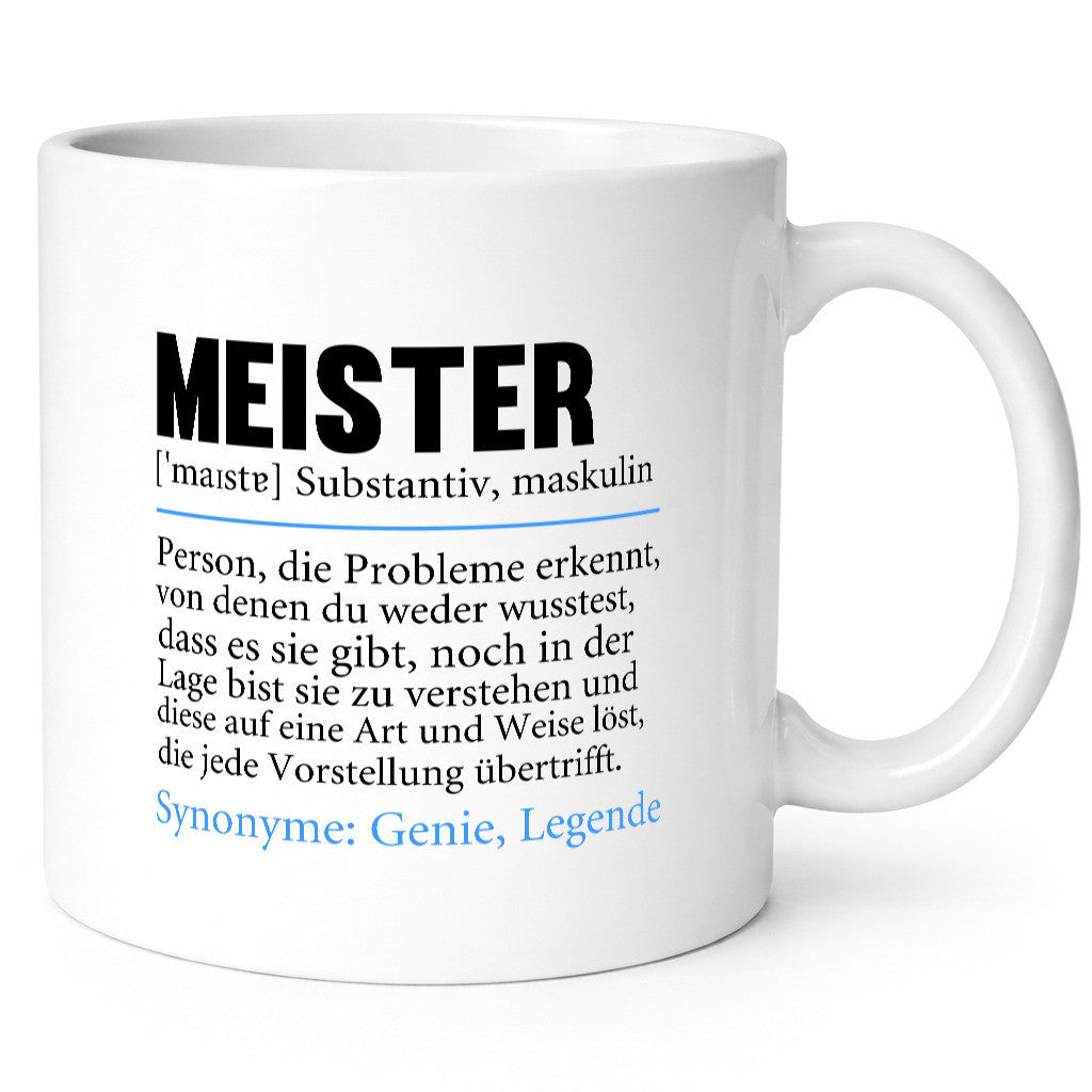 Meister | lustig Meisterbrief Beruf v2 Humor Arbeit Kollegen Büro Geschenkidee