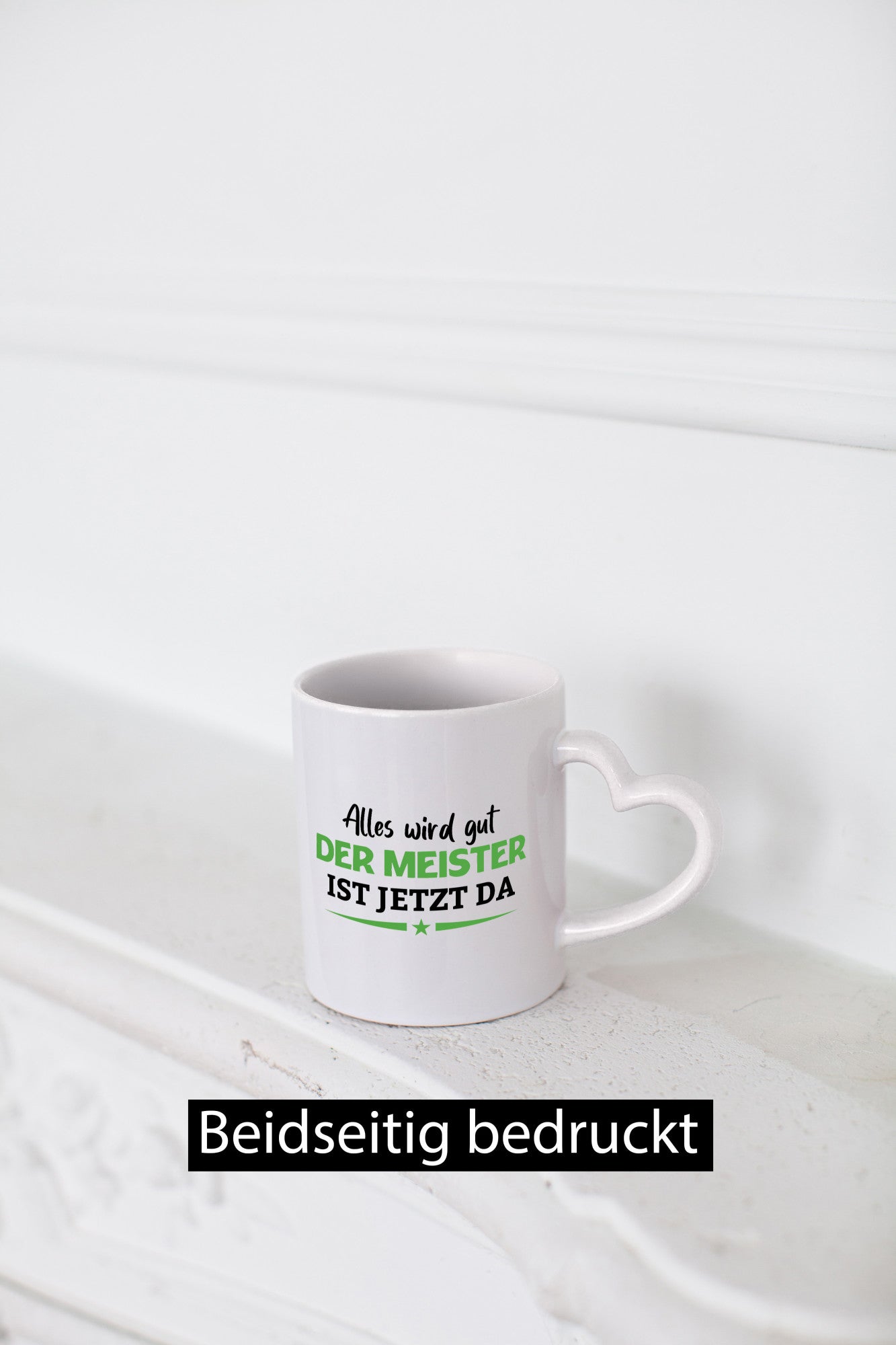 Alles wird gut der Meister ist da | Arbeit lustig Kollegen Büro Geschenk Tasse