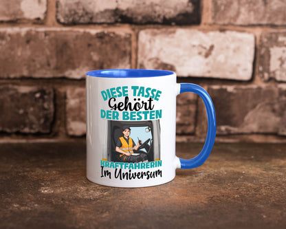Im Universum: Kraftfahrerin | Lastwagen LKW lustig Humor Geschenkidee Geschenk