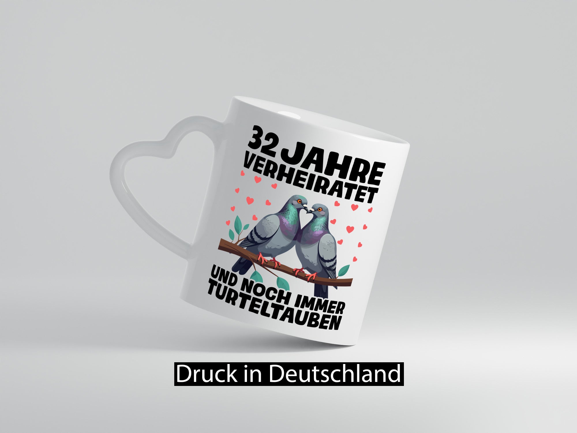 32 Jahre verheiratet | Turteltauben Ehe Ehepaar lustiger Spruch Geschenk Humor