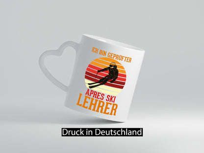 Ich bin geprüfter Apres ski Lehrer | Skifahren lustig Humor Geschenkidee
