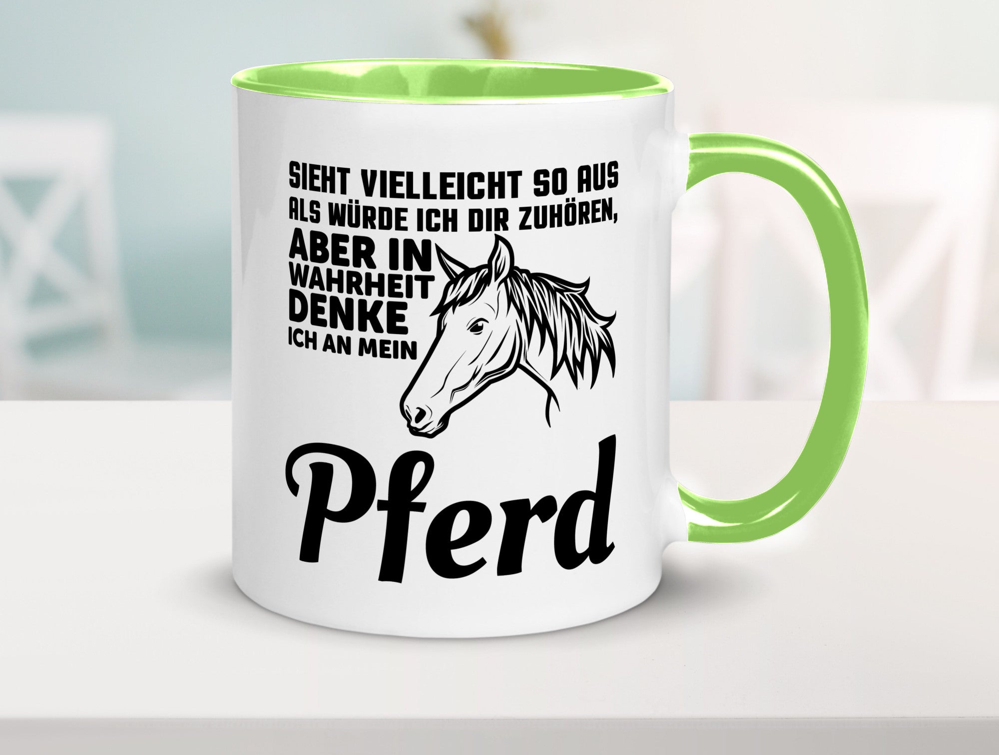 Pferde Spruch | Reiterin Tasse Pferdesport Reiten Humor Geschenkidee