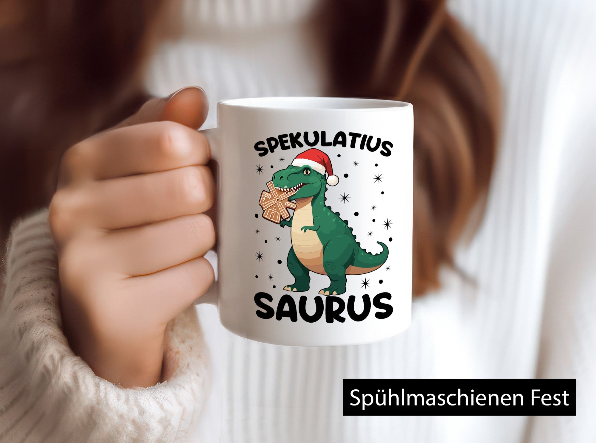 Spekulatius Saurus | Dinosaurier Weihnachten Humor Geschenkidee Tasse