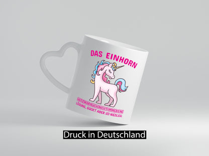 Niedliches Einhorn | lustige Tasse Frauen Mädchen lustiger Spruch Geschenk
