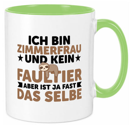 Ich bin kein Faultier: Zimmerfrau| Holzbau | Handwerkerin v2 Geschenk