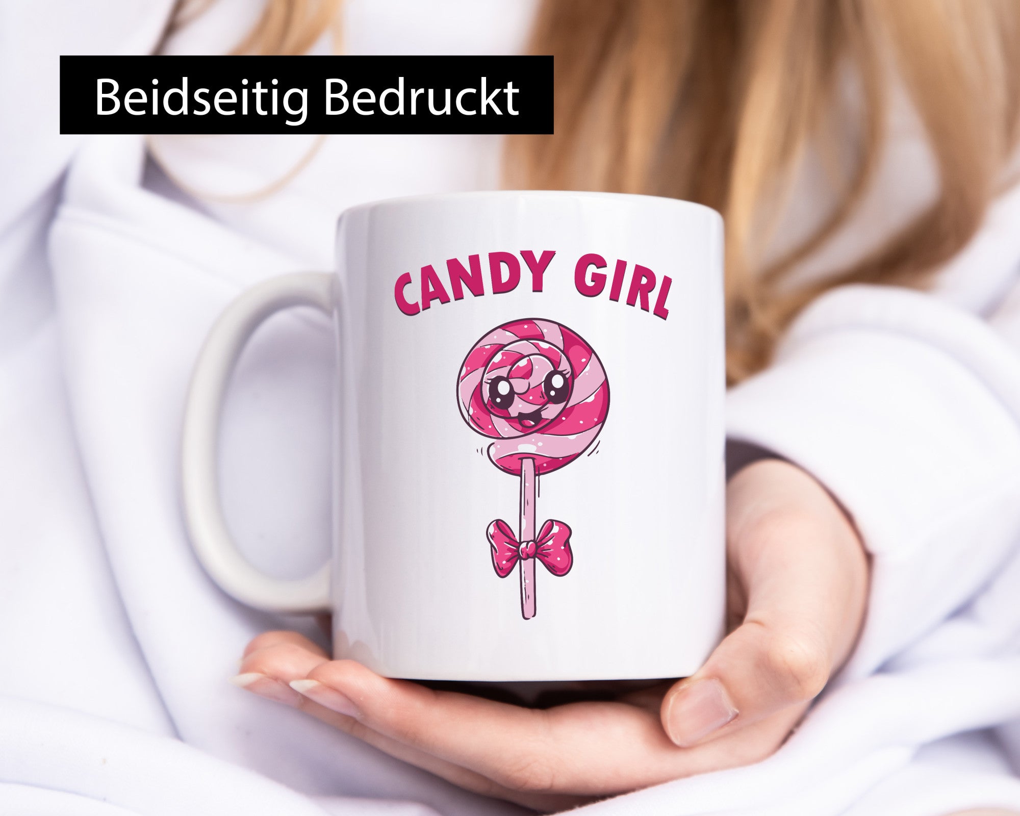 Candy Girl | Lolly Schleife Geschenkidee Humor Tasse