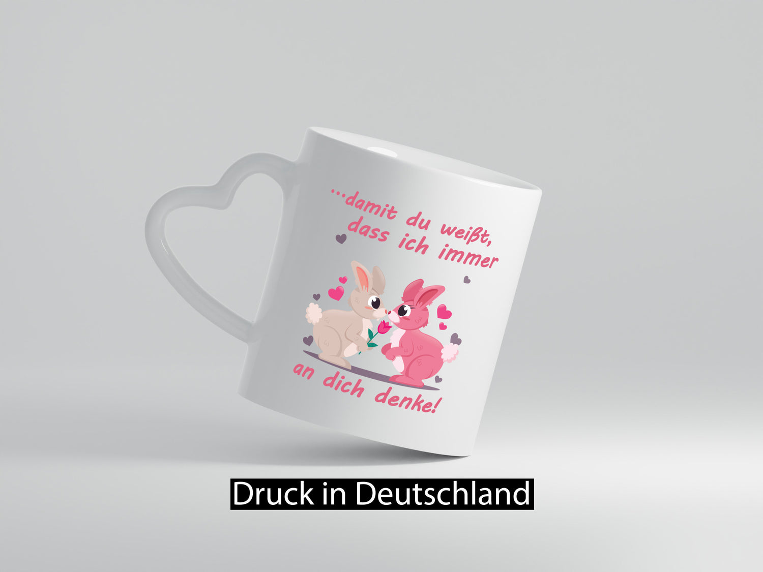 Damit du weißt ich denke immer an dich | Rose Liebe lustig Humor Geschenkidee