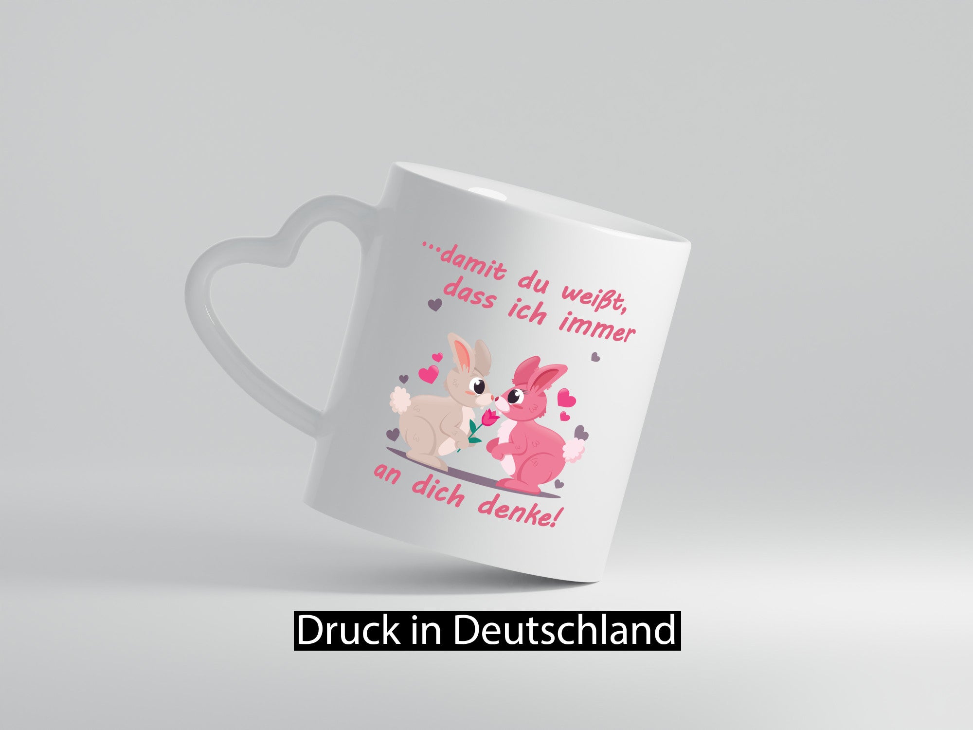 Damit du weißt ich denke immer an dich | Rose Liebe lustig Humor Geschenkidee