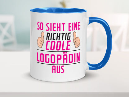 Richtig Coole Logopädin | Sprachtherapie Humor Geschenkidee Tasse