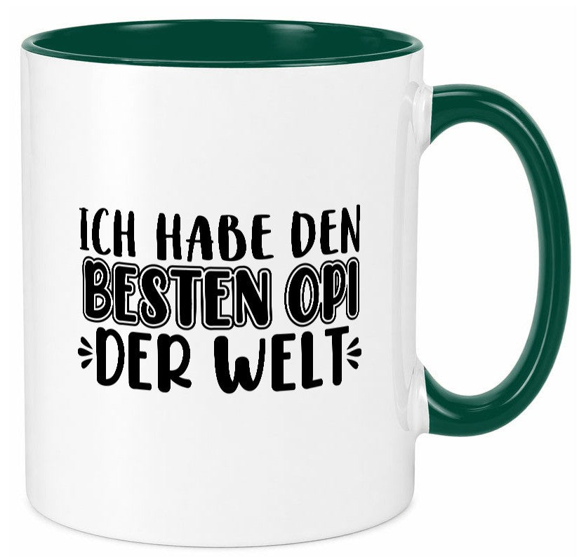 Bester Opi der Welt | Opa Tasse Großvater Statement lustiger Spruch Geschenk