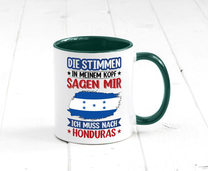 Honduras | Urlaub Stimmen in meinem Kopf Traumland Geschenkidee Humor Tasse