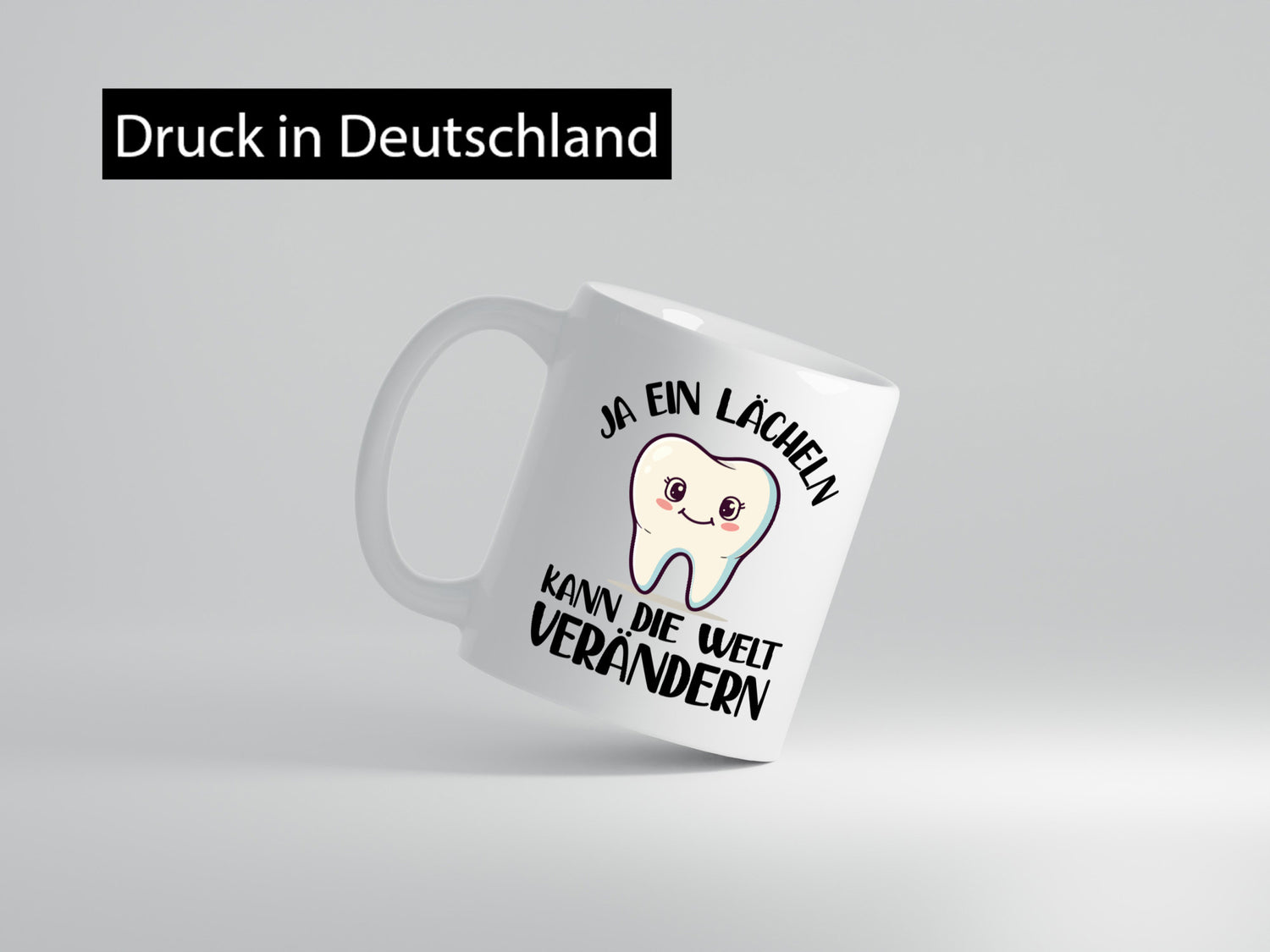 Ein lächeln kann die welt verändrn | Zahnarzt Geschenkidee Humor Tasse