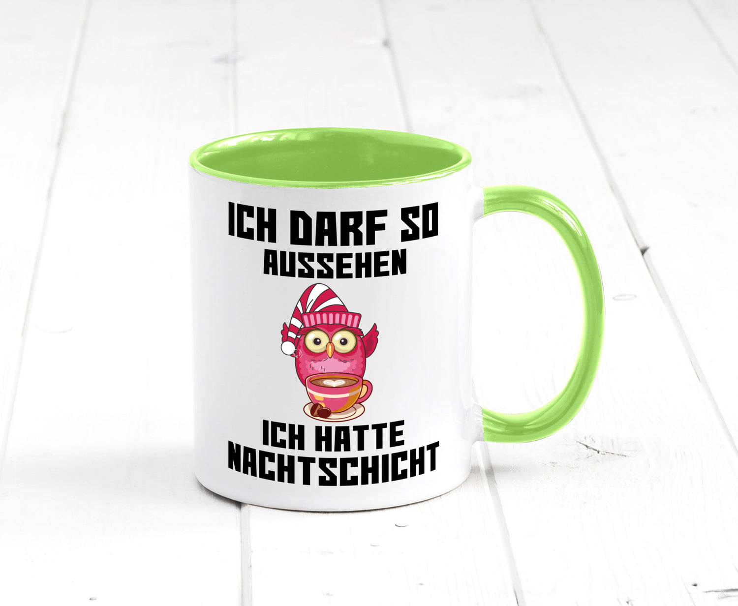 Nachtschicht Eule | Spruch Arbeit müde Nachtjob Geschenkidee Kollegen Büro