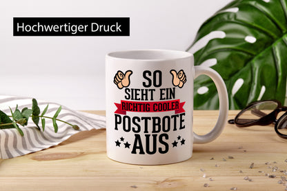 Richtig cooler Postbote | Daumen hoch Paketdienst Kurier Geschenkidee Humor