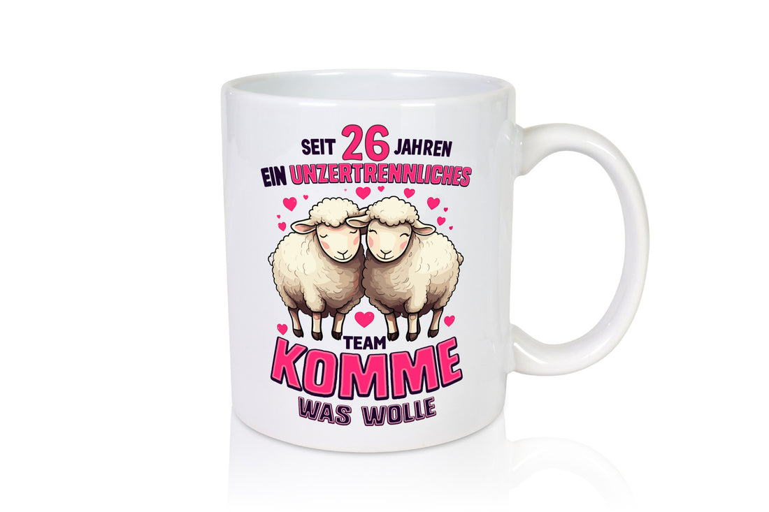 26 Jahre Verheiratet | ein Team Ehepaar v2 Geschenkidee Humor Tasse