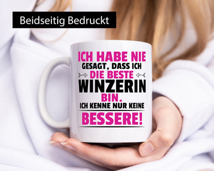 Die Beste Winzerin | Weinbauer Wein lustiger Spruch Geschenk Humor Geschenkidee