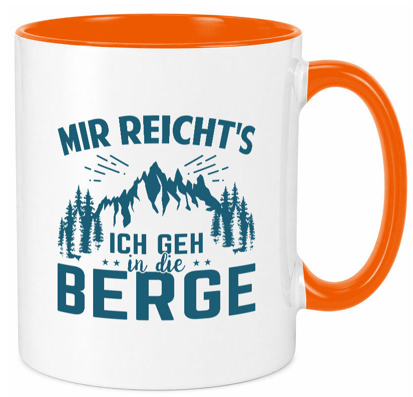 Ich geh in die Berge | Bäume lustig Humor Geschenkidee Geschenk Tasse