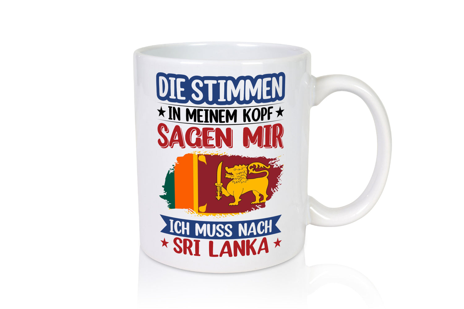 Sri Lanka | Urlaub Stimmen in meinem Kopf Traumland Geschenk Humor Geschenkidee
