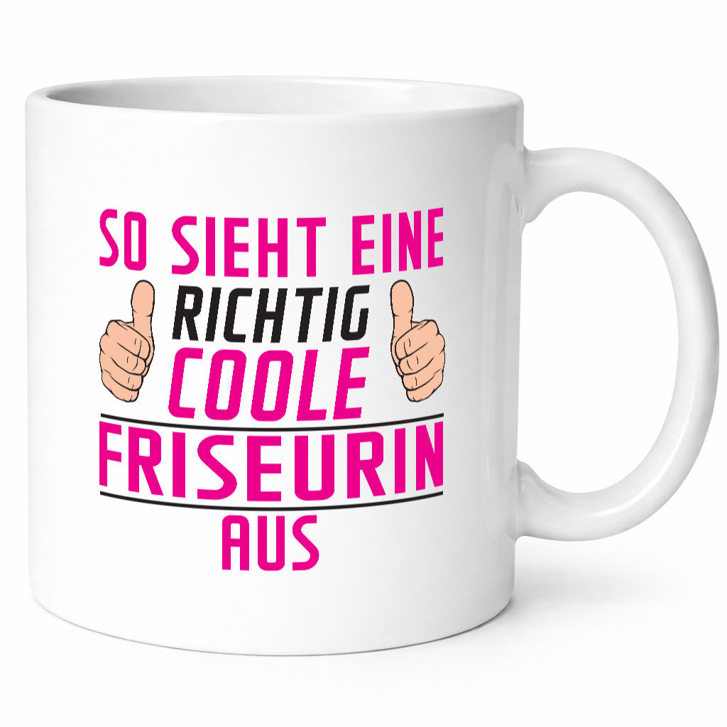 Richtig Coole Friseurin | Friseuse Frisörin lustig Humor Geschenkidee Geschenk