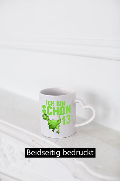 13. Geburtstag | 13 Jahre Dino Dinosaurier Humor Geschenkidee Tasse
