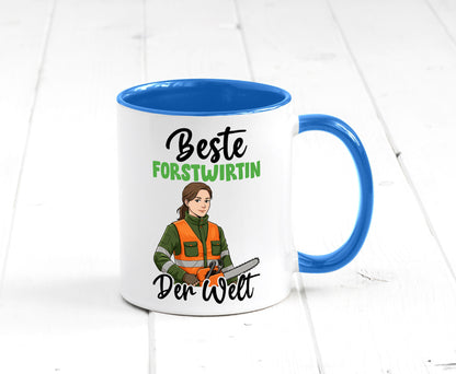 Beste Forstwirtin | Forst Wirtin v2 lustig Humor Geschenkidee Geschenk Tasse