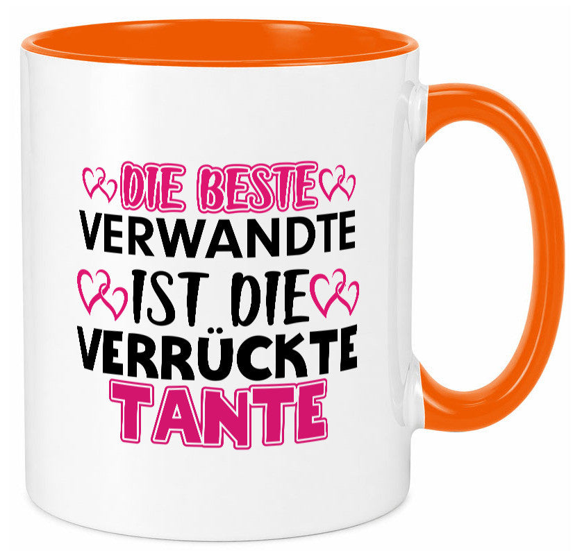 Verrückte Tante | Spruch Patentante Verwandtschaft lustiger Geschenk Humor