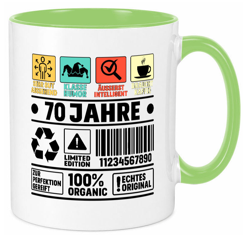 70. Geburtstag | 70 Jahre Humor Limited Edition lustiger Spruch Geschenk