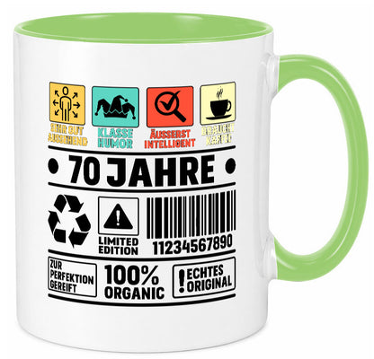 70. Geburtstag | 70 Jahre Humor Limited Edition lustiger Spruch Geschenk