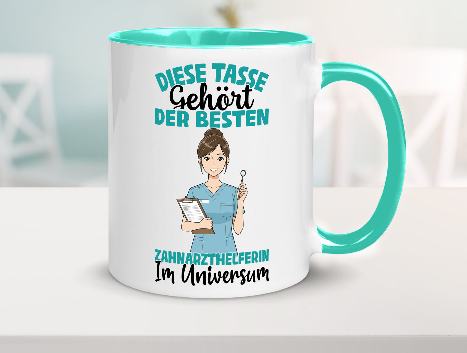 Im Universum: Zahnarzthelferin | Zahnmedizin Humor Geschenkidee Tasse