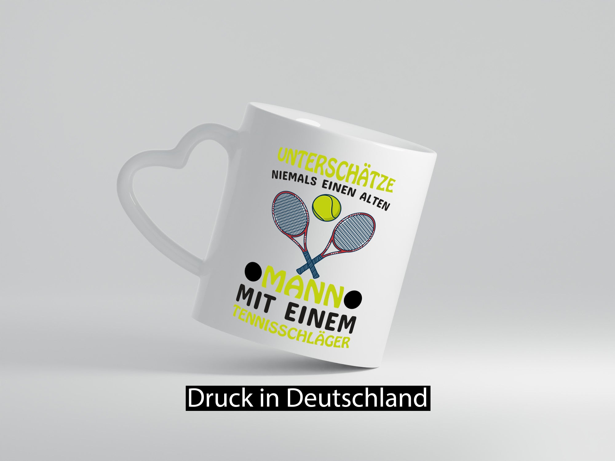 Alter Mann mit Tennis Schläger | Männer Tasse Humor lustiger Spruch Geschenk