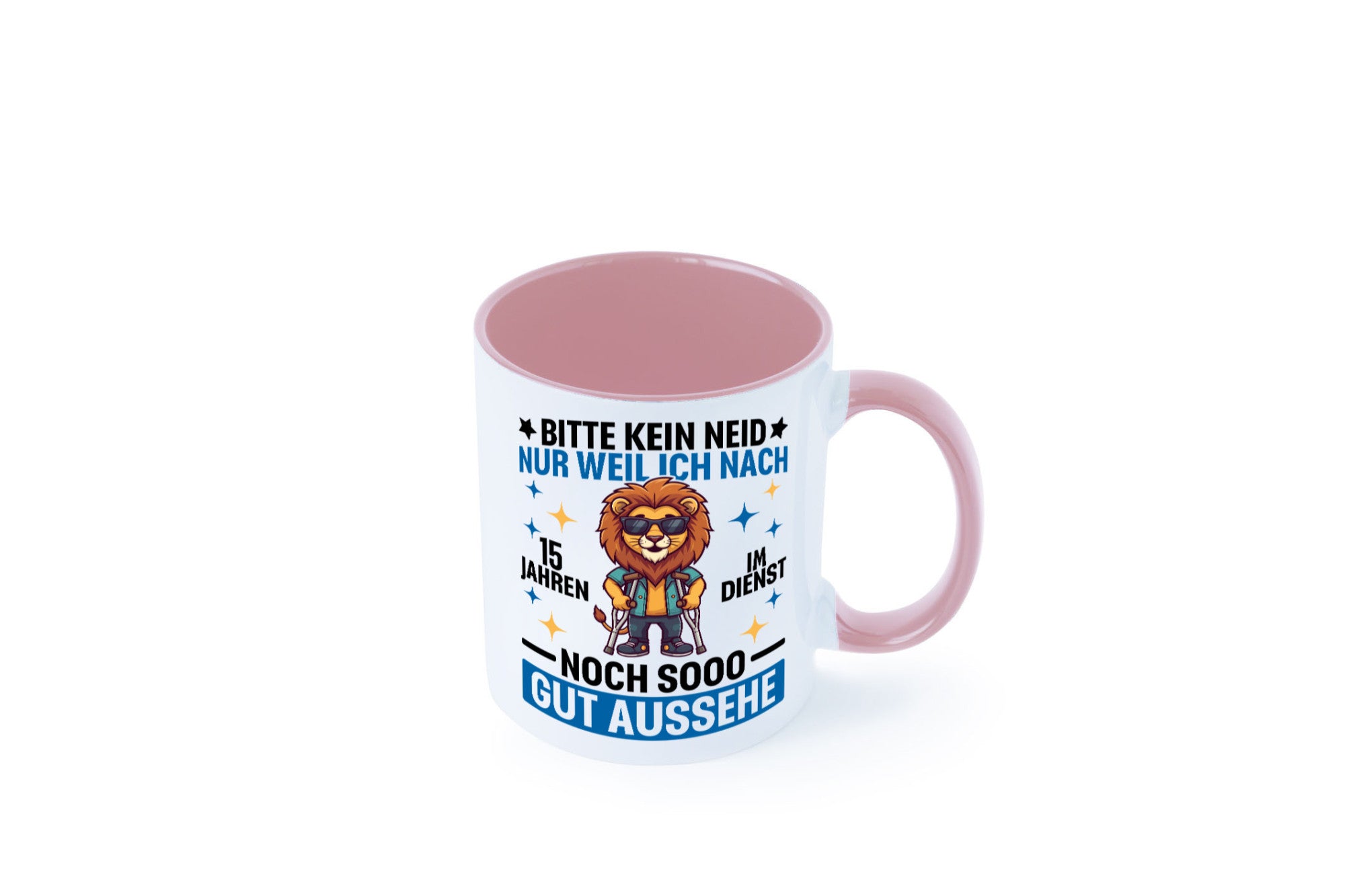 15 Jahre im Dienst | Arbeitsjubiläum Arbeit lustig Kollegen Büro Geschenk Tasse