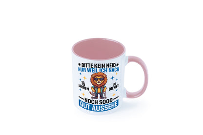 15 Jahre im Dienst | Arbeitsjubiläum Arbeit lustig Kollegen Büro Geschenk Tasse